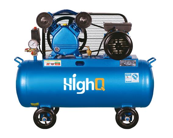 Elektrische motor zuiger--riem aangedreven